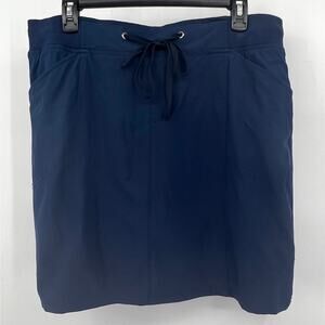 Khakis & Co. Navy Blue Skort Women's Size 12 Pockets Drawstring Waist Sports